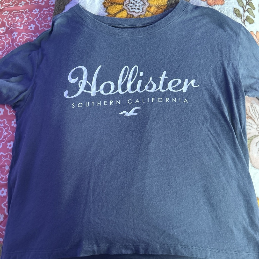 Hollister Womens Navy Blue T-Shirt